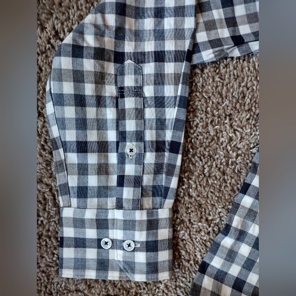 Good Man Brand Button Down Flannel Checkered Shirt Medium NWOT - Picture 6 of 11